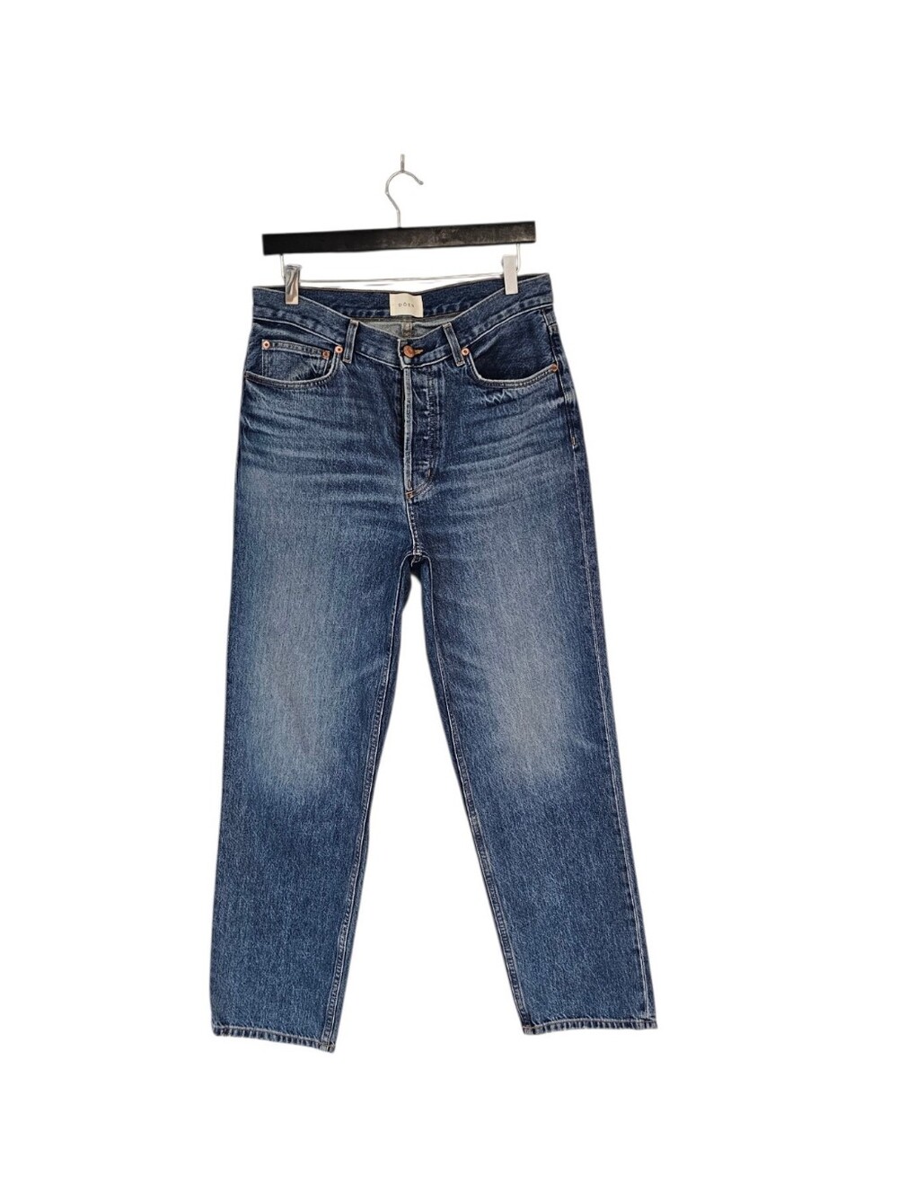 DOEN High Rise Straight Leg Blue Jeans 29 Preowned